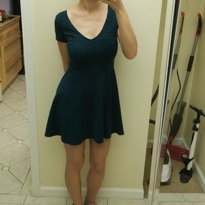 Dark teal dress